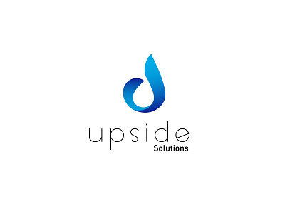 Upside Solutions Logo brand branding businees card corporate branding corporate design creative design design flat flyer design graphic design illustration lettering logo minimal minimalistic print design stationary design typography vector visiting card