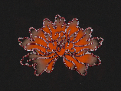 Botan (Peony) botan botanic botanical flower gradients hana horimono illustrations irezumi japan japanese peony tattoo texture