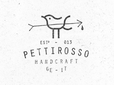 Dribbblepettirosso Animated animated arrow bird blood bow branding handcraft identity logo mark pettirosso symbol