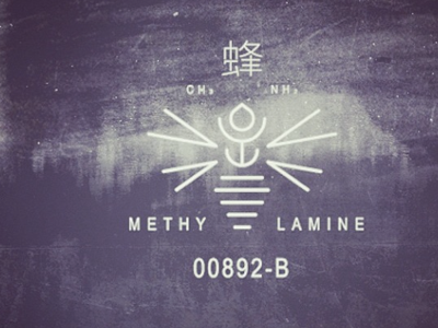 Methylamine bee breaking bad eisenberg lab logo mark symbol tribute walter white