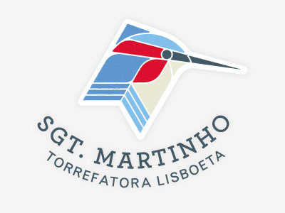 Sgt. Martinho solution 1 bird geometric kingfisher line logo marks sergeant symbol