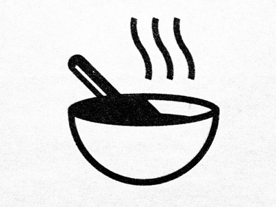 Awaited - Soup awaited bowl cup icon illustration logo mark soup symbol wait waiting