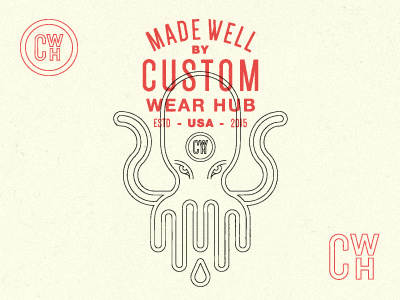 Custom Wear Hub custom drop ink monogram octopus polipo polpo seattle squid tentacle usa wear hub