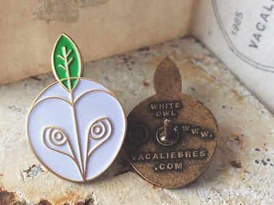 White Owl Pin barn owl enamel pins gold lapel leaf owl pin pins secret society