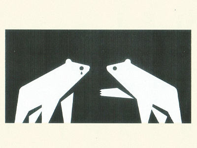 I need help. animals bear bears hand hands help helping illustration marks negative space polar