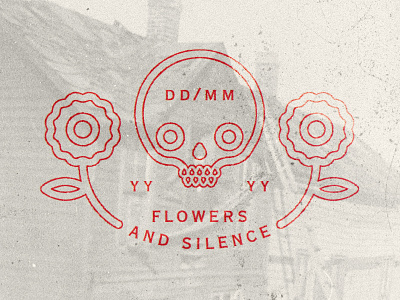 Flowers And Silence flower flowers illustration lines love secret silence silent skull teeth