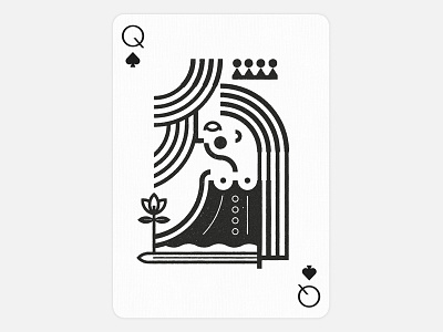 Ace of spades queen logo by Nagual on Dribbble