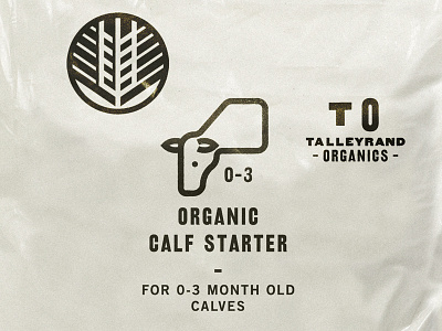 Talleyrand Organics badge bags calf farm feed icons iowa nature organic organics wheat