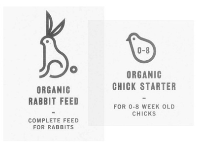 Little dudes feed. animal animals bio farm feed icon icons marks organic