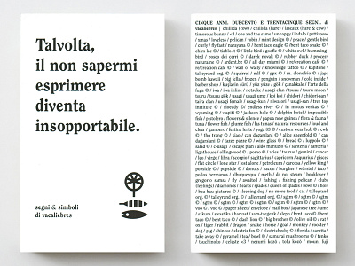 Sometimes, being unable to express myself becomes unbearable. book books little marks logo logos marks print signs symbol symbols trademarks