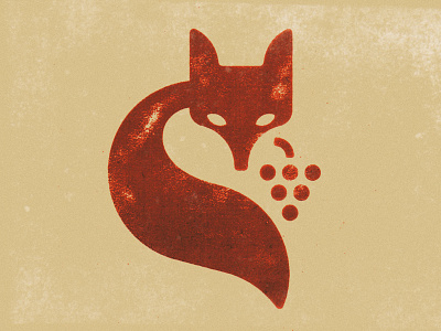 La volpe e l'uva fox foxy grapes logo mark marks redfox symbol uva volpe vulpus wine