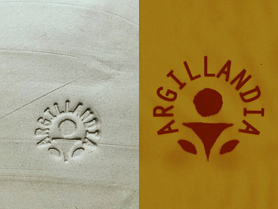 Argillandia argilla clay create earth element elemental logo marks pottery sciaman source spirit spiritual symbol symbolic