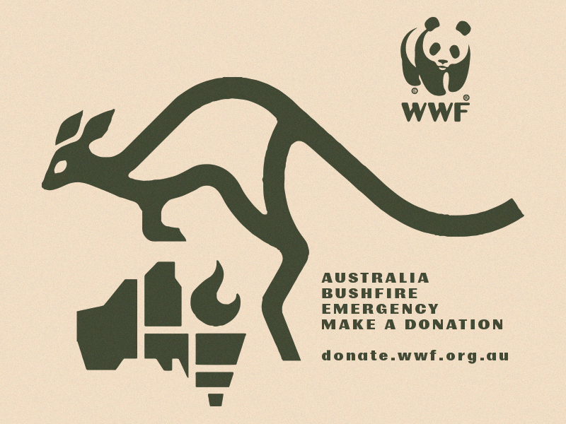 Australia Bushfire Emergency animal jumping flame blaze icon panda kangoo donate alert emergency aus bushfire bushfire fire wwf kangaroo australia