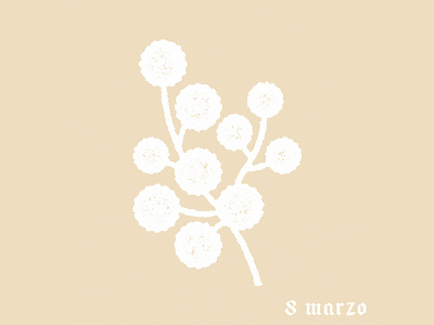 mimosa mark x 8 marzo 8 march craft flowers goods handcraft handmade icon leather leather goods logo mark mimosa ottomarzo picto plant seoul seul south korea