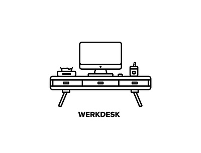 hopefully :D - My Workdesk Imagination art artwork design flat icon illustration minimalist vector
