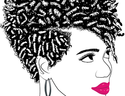 pixie natuaral blackandwhite design illustration lineart logodesign portraits vector