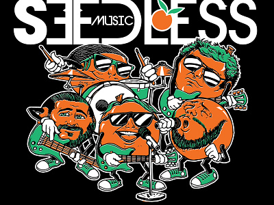 Seedless "California Oranges" Tee Design