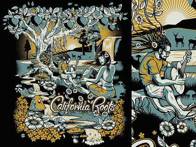 Reggae Festival Vibes - California Roots Apparel Design