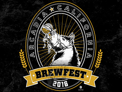 KROQ Brewfest Drunken Horse Tee Design