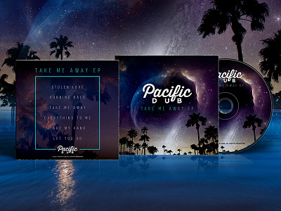 Pacific Dub Take Me Away EP Album Art album art beach california music reggae space