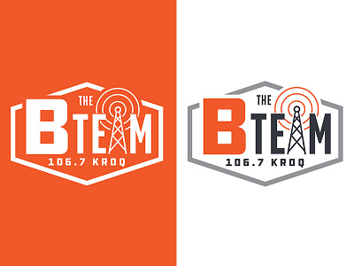 KROQ Podcast Logo - The B Team industrial kroq logo logo design podcast radio signal station wifi