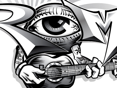 ROME (Sublime w/ Rome) Tee Design Concept Detail eye eyeball rome sublime with rome window to the soul