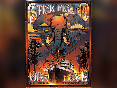 Stick Figure One Love Custom Poster Art