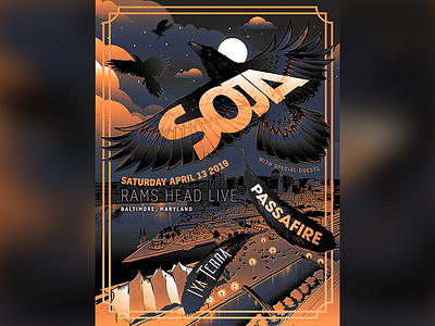 Soja Limited Edition Artist Series Baltimore Poster Art 2019