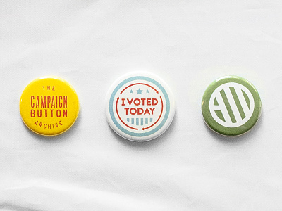 The Campaign Button Archive action backed archive buttons campaign buttons democracy election vintage voting