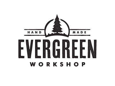 Evergreen Workshop Logo branding first shot heritage logo nervous