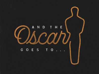 Oscar branding illustration logo oscars typography