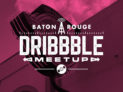 Baton Rouge Dribbble Meetup badge baton rouge dribble logo louisiana meetup