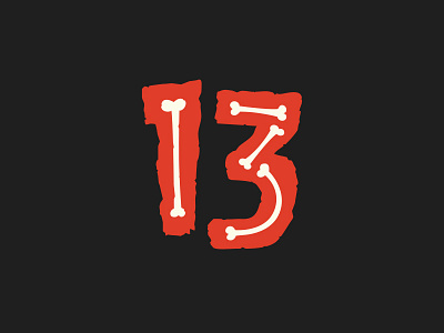 13 v1 Dribbble 13 design graphic design icon illustration letter letters logo number