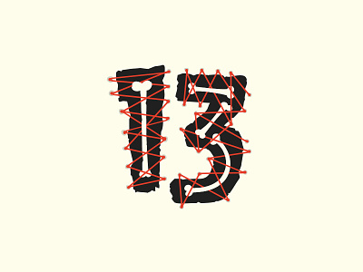 13 v3 Dribbble 13 design graphic design icon illustration letter letters logo number