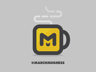 March Mugness branding cup icon illustration logo monogram mug