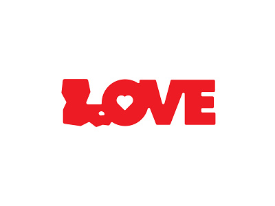 Louisiana Love Logo cajun logo louisiana love peace southern state typography