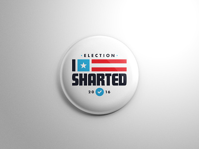 I Voted button democrat election election 2016 go vote political politics president republican vote