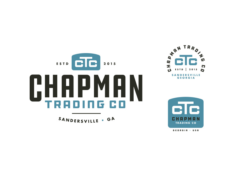 Chapman Trading Co monogram outdoor rugged company trading screenprint print