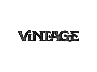Vintage Wordmark font letters logo retro seventies type typography vintage