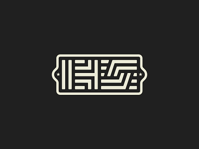 HS Monogram badge beer experimental logo logos patch type typography