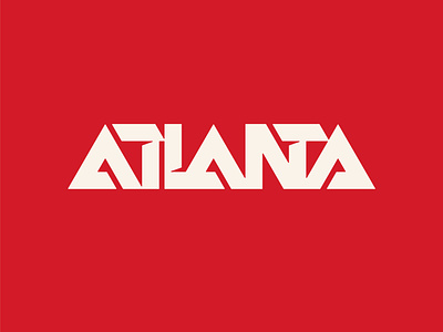 Atlanta Experimental Type capital experimental georgia logo logos logotype retro south vector wordmark