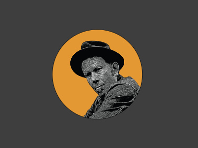 Tom Waits Portrait creative design graphicdesign illustration vector
