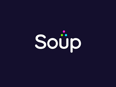 Logo for Soup branding color graphic design identity letters logo minimal sans serif