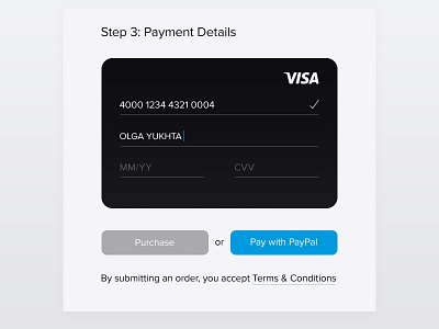 Credit Card Checkout — Day 2 #dailyui black card checkout dailyui dailyui100 day002 minimal ui web white