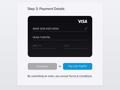 Credit Card Checkout — Day 2 #dailyui
