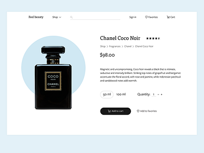 E-Commerce Shop — Day 12 #dailyui brand chanel dailyui design e commerce fashion minimal shop store ui ux web