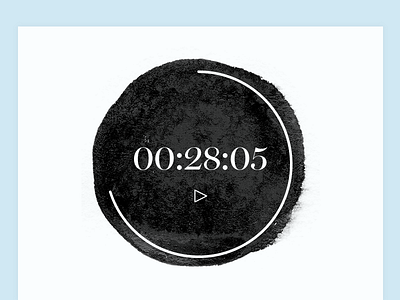 Countdown Timer — Day 14 #dailyui clean dailyui design fashion minimal serif simple timer ui ux watercolor web