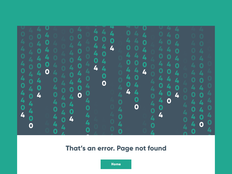 404 404 animation error flat matrix motion page simple ui web