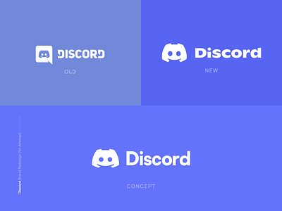Discord Brand Redesign (1st Attempt) branding concept design discord logo vector