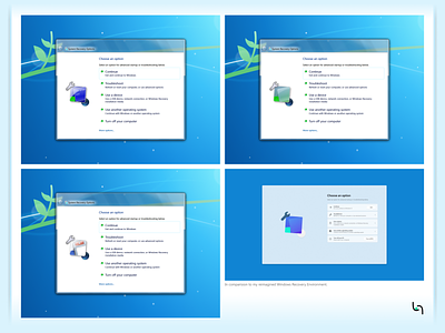 Windows 12 Recovery Environment in Windows Aero
